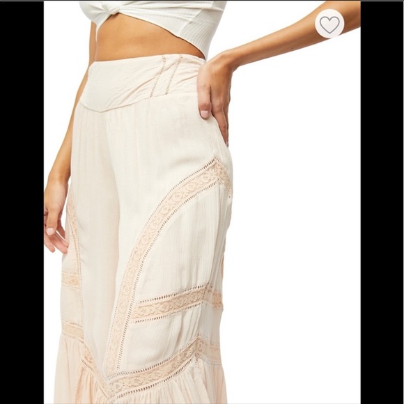 NWT Free People Lovin's Easy Lace Mix Pants - Picture 5 of 16
